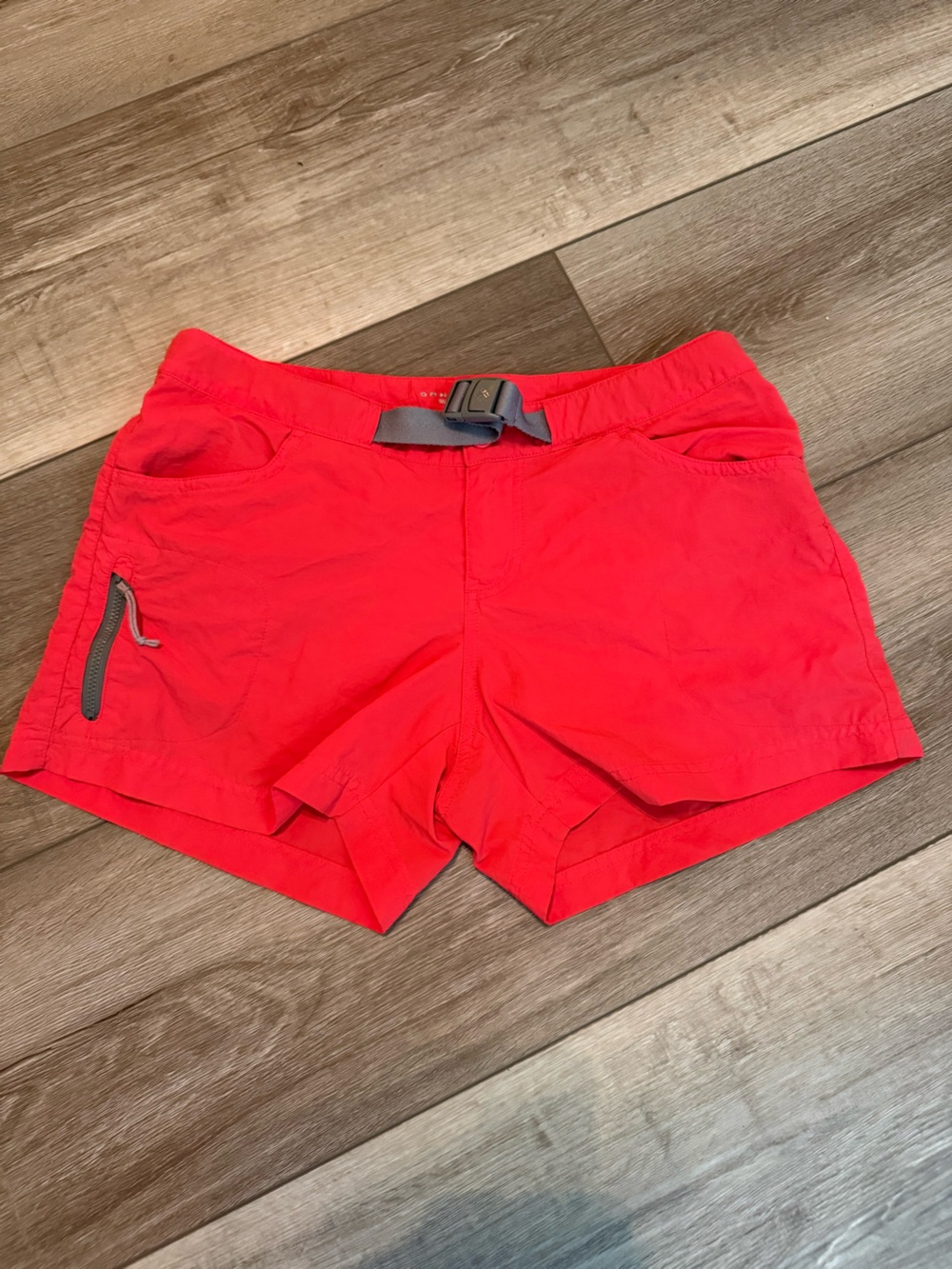 Columbia Red Omni-Shade Omni-Wick Shorts